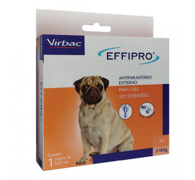 Antipulgas Effipro 0,67ml para cães de 2 a 10kg